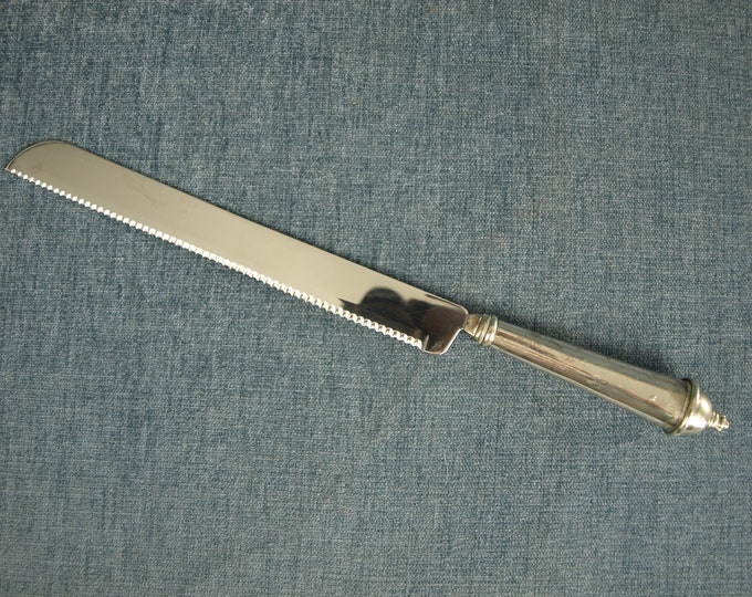Vintage 14 TOWLE Cake Knife copenhagen Pattern Silverplate, Circa 2000