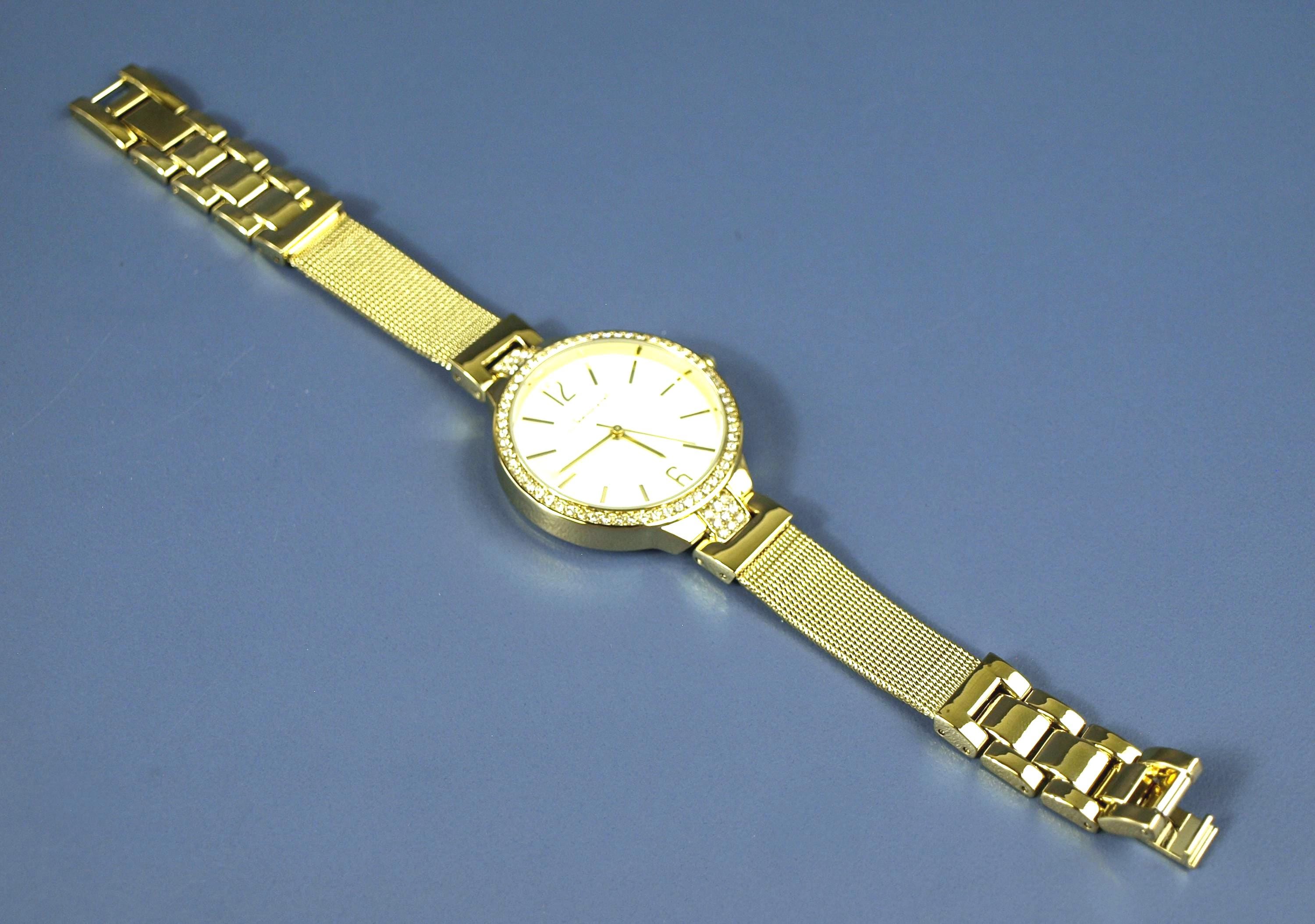 Jeanneret Crystal Bezel Mesh Band Ladies Watch. Jeanneret Jura Women main image 3