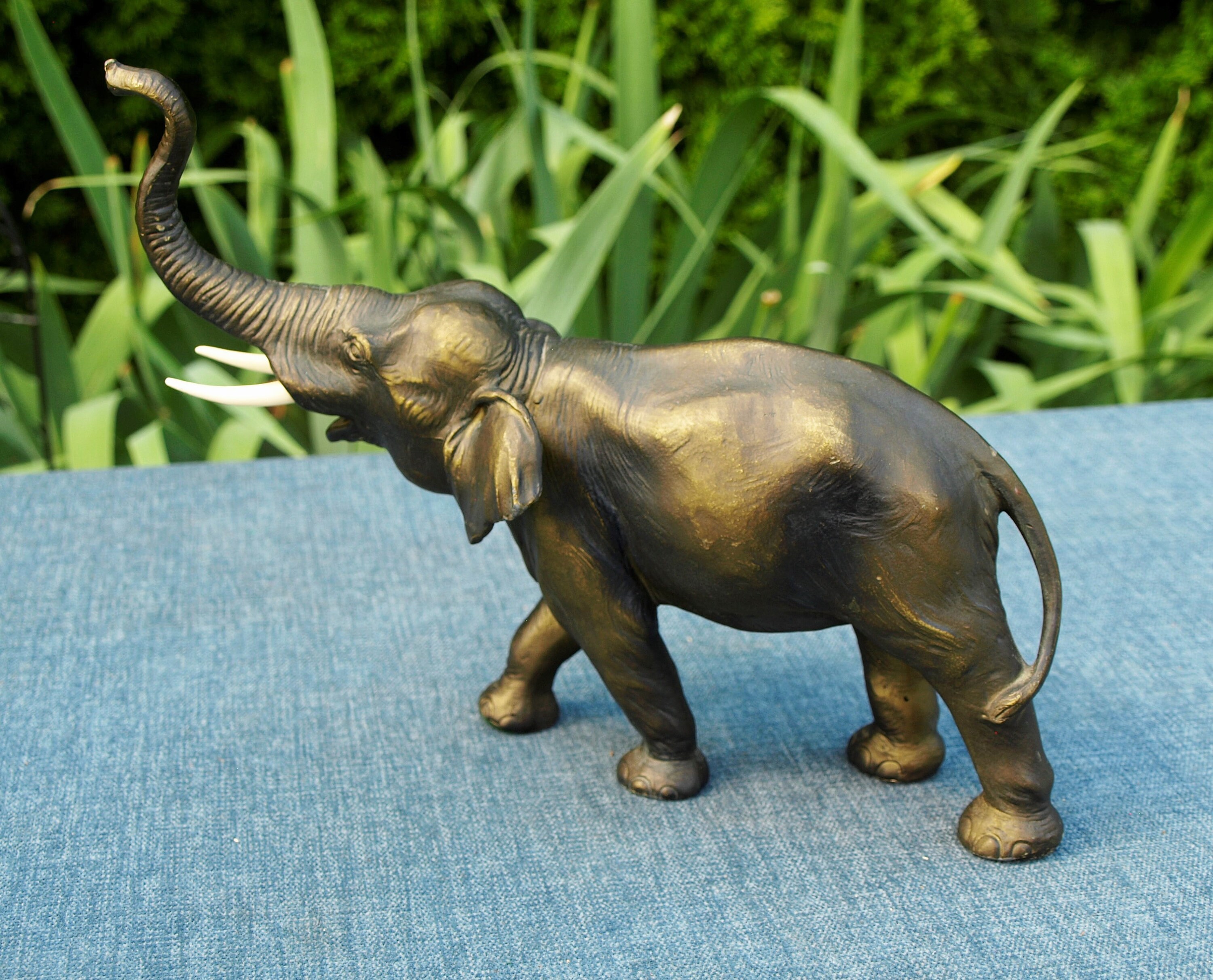 Bronze Elephant Sculpture Made in Western Germany 10.5 Etsy