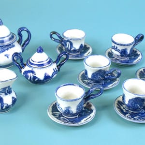 Blue willow childs tea set - Etsy 日本