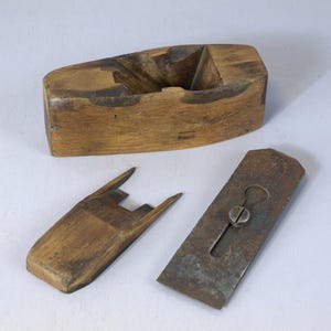 Antique Coffin Wood Block Plane With W. Butcher Cast Steel Blade ...