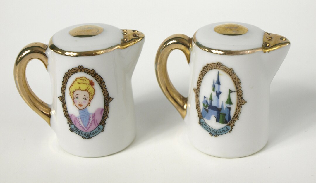 Vintage Ceramic Disneyland Salt & Pepper Shakers Featuring Etsy