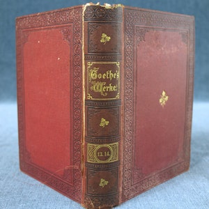 Goethe&#39;s Werke (German Edition) V. 13, 14 - Erste Illustrirte Ausgave (First Illustrated Edition), publ. Berlin, 1874 - 5th Revised Edition