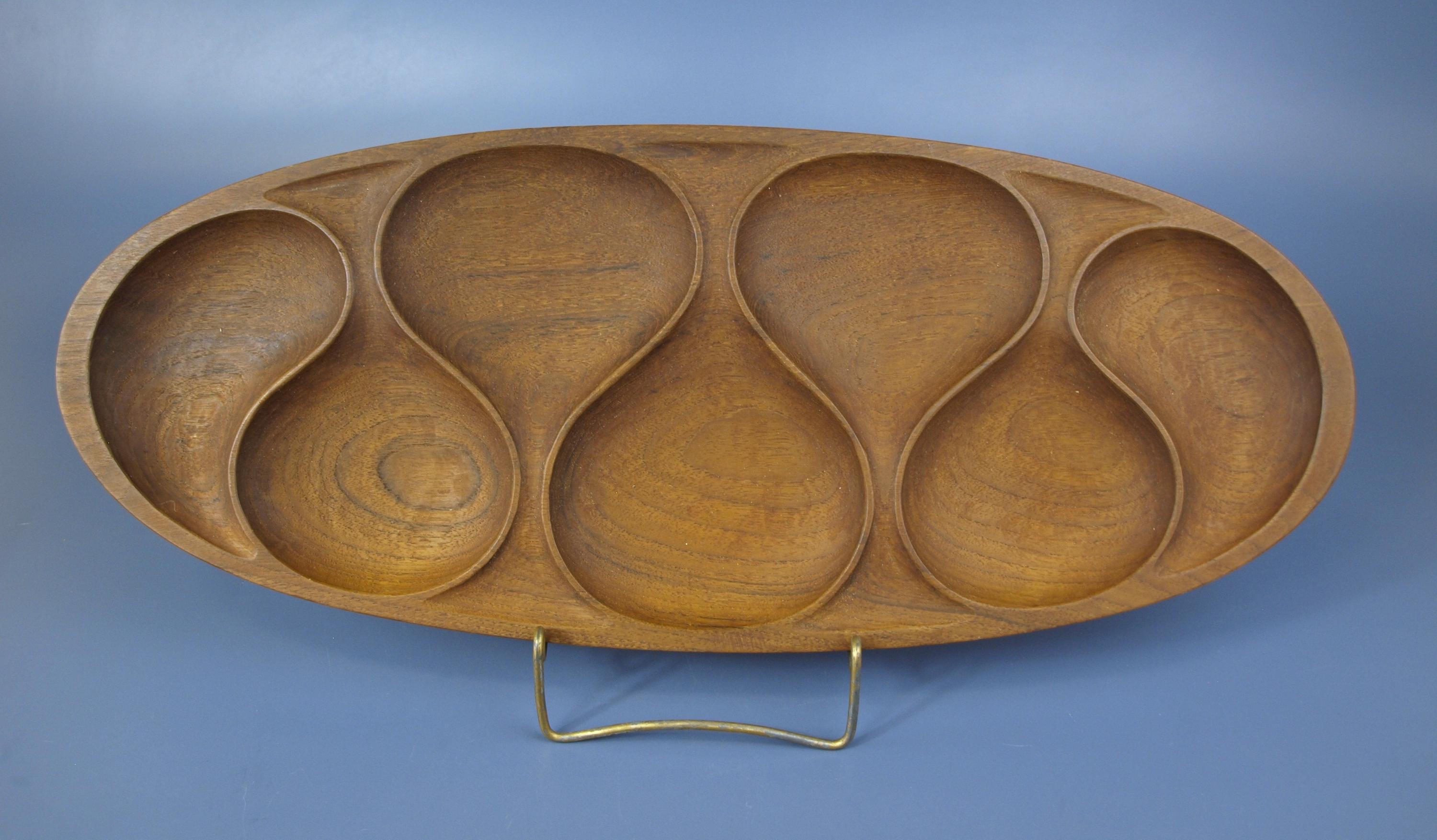 ヴィンテージ ミッドセンチュリー チーク材トレイ by Laur. Jensen