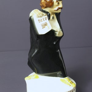 Vintage Royal Enfield Villain No. 185 Porcelain Liquor Bottle Decanter 1969 - Empty