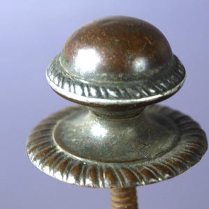 Large Antique Bronze Cabinet or Furniture Drawer Pull Knob c 1800's