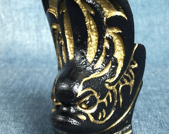 Cast Iron Architectural Element with Mythical Sea Creature Design - Stamped AG - Furniture, Table or Claw Foot for Tub