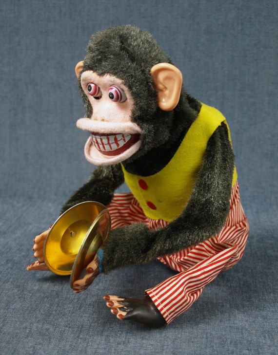 Vintage Jolly Chimp Monkey Battery Operated Toy by C.K. Kuramochi