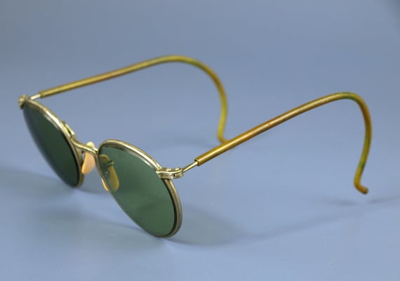 Vintage American Optical Ful-vue 23 Men's Sunglasses Green Lens SD