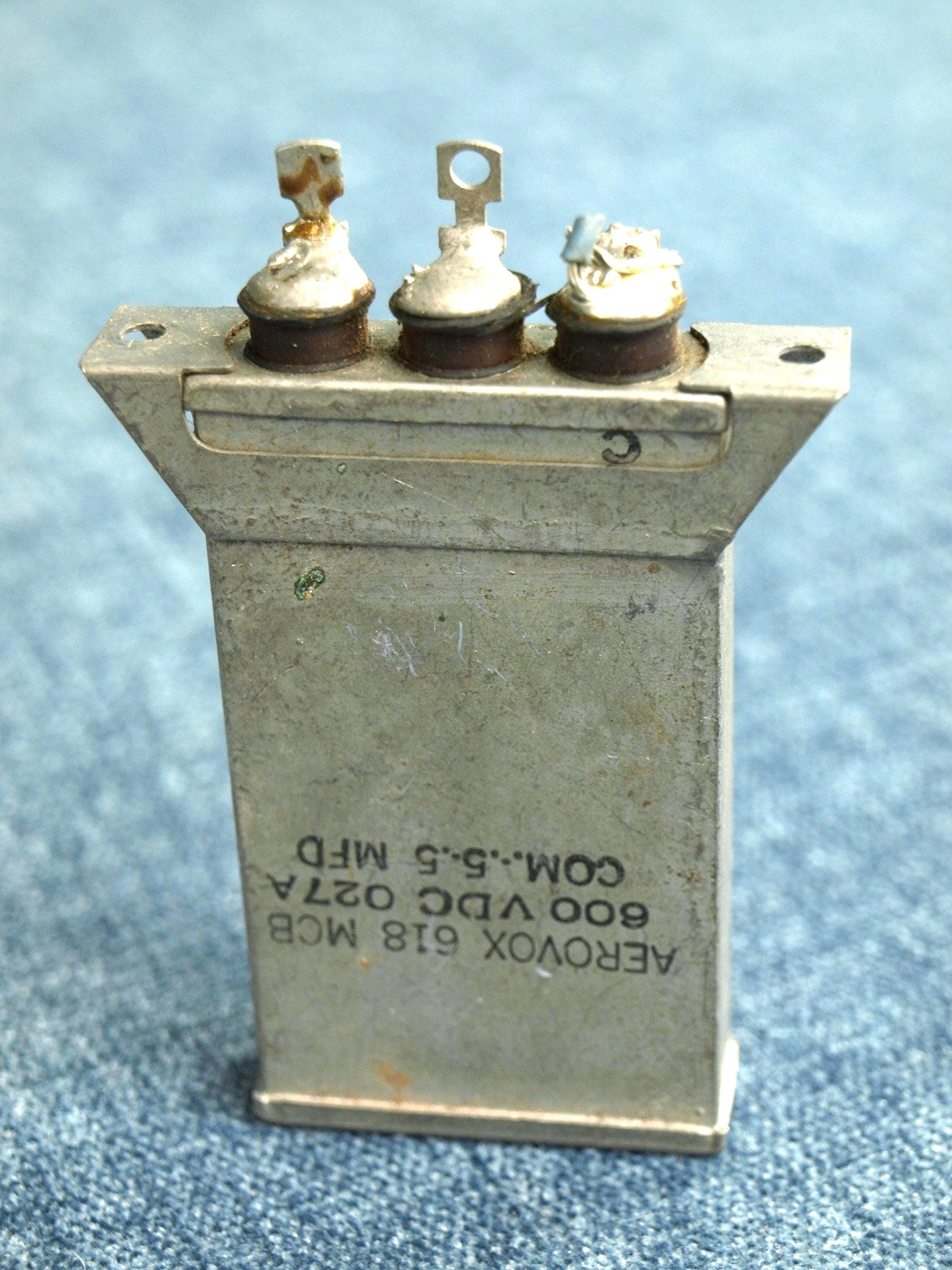 Vintage Aerovox No. 618 MCB PIO Capacitor 600 VDC 027A - 3