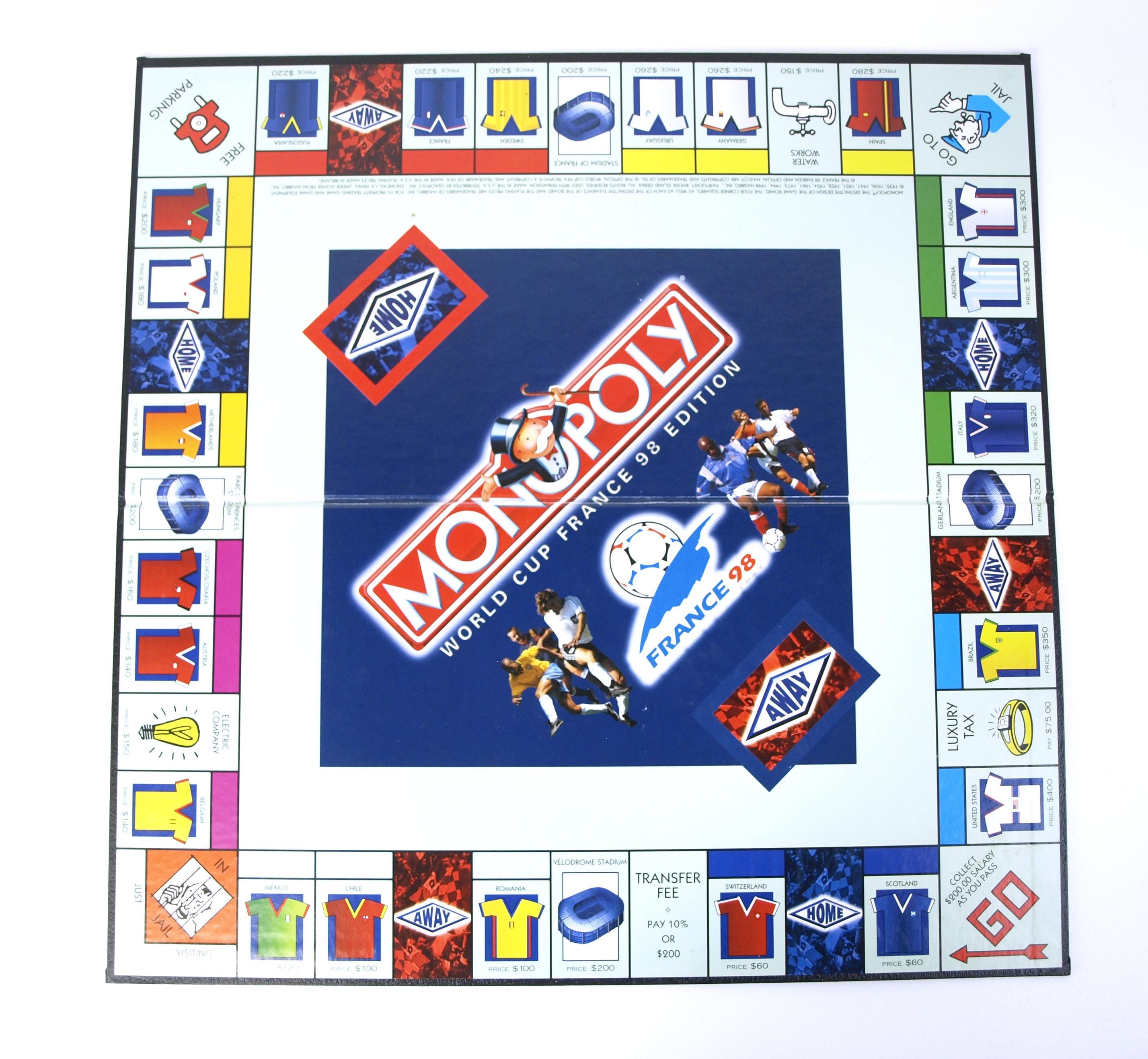 Vintage Monopoly, World Cup France 98 Edition in Original Box