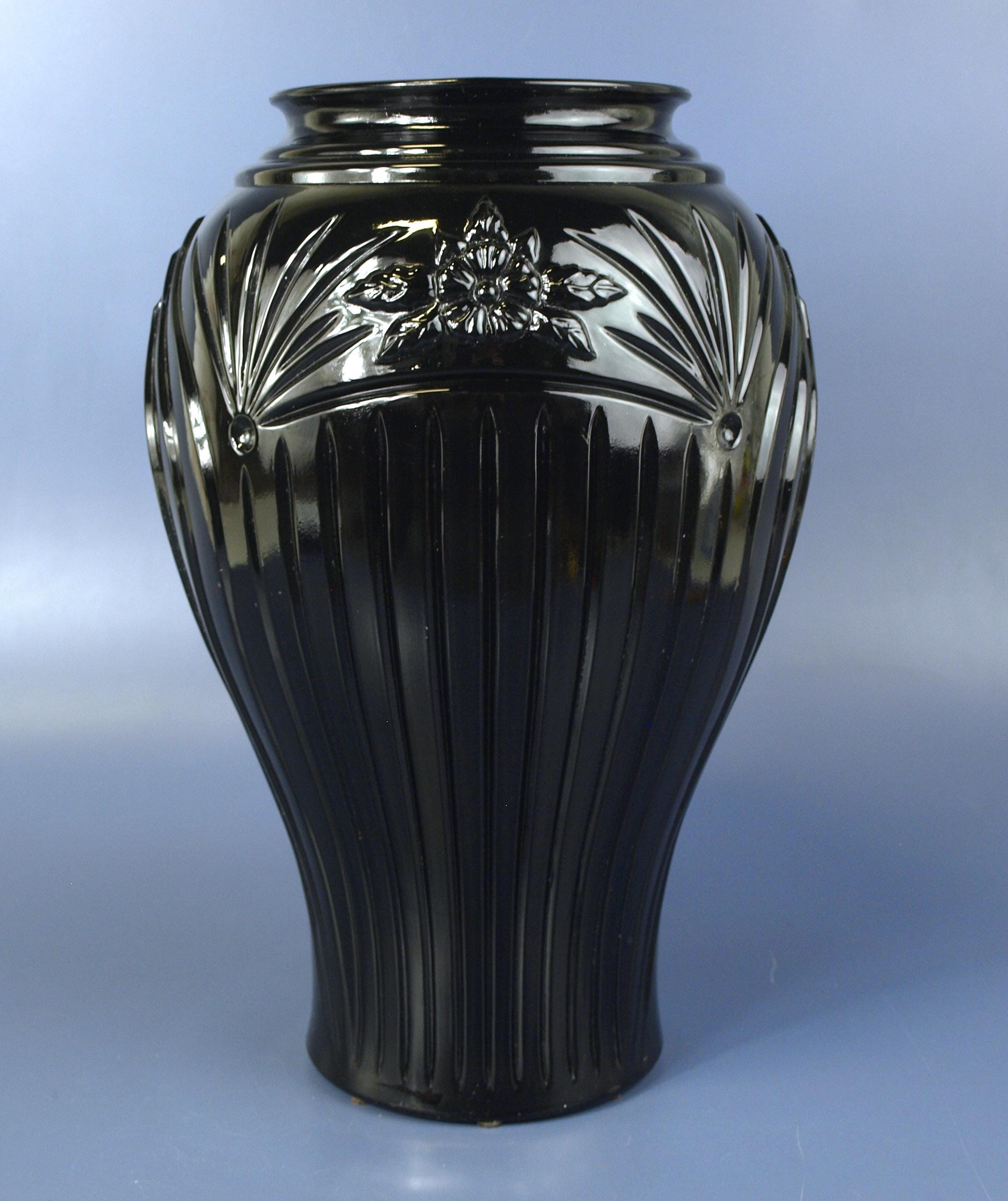 Vintage Art Deco Tall Vase - Etsy
