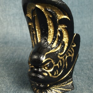 Cast Iron Architectural Element with Mythical Sea Creature Design - Stamped AG - Furniture or Table Foot