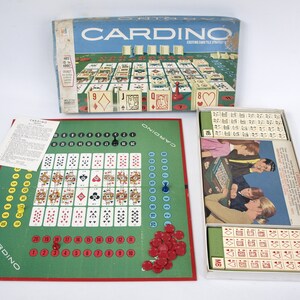 Vintage Cardino Exciting Card Tile Strategy Game by Milton Bradley - Complete