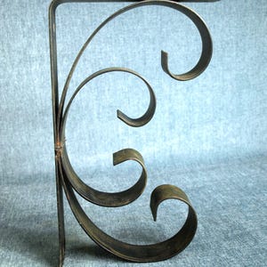 Ornate Large Bracket for Sign / Signage or Shelf - Curved Design - 15.25&quot; tall x 9.25&quot; deep x 2&quot; wide