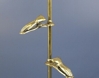 Vintage Brass Hand Clips Stand Victorian Style for Pictures