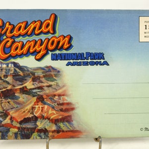 Vintage Souvenir Folder of 18 Images of Grand Canyon National Park, Arizona - Fold Out Postcard, Circa 1940&#39;s - Travel & Memorabilia - VG