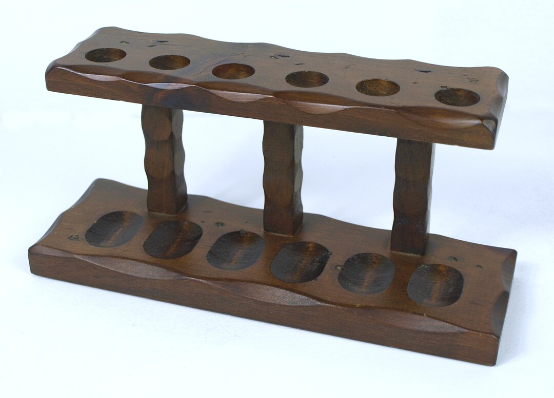 Vintage Vetop Wooden Pipe Stand, Circa 1960's Accommodates 6 Pipes ...