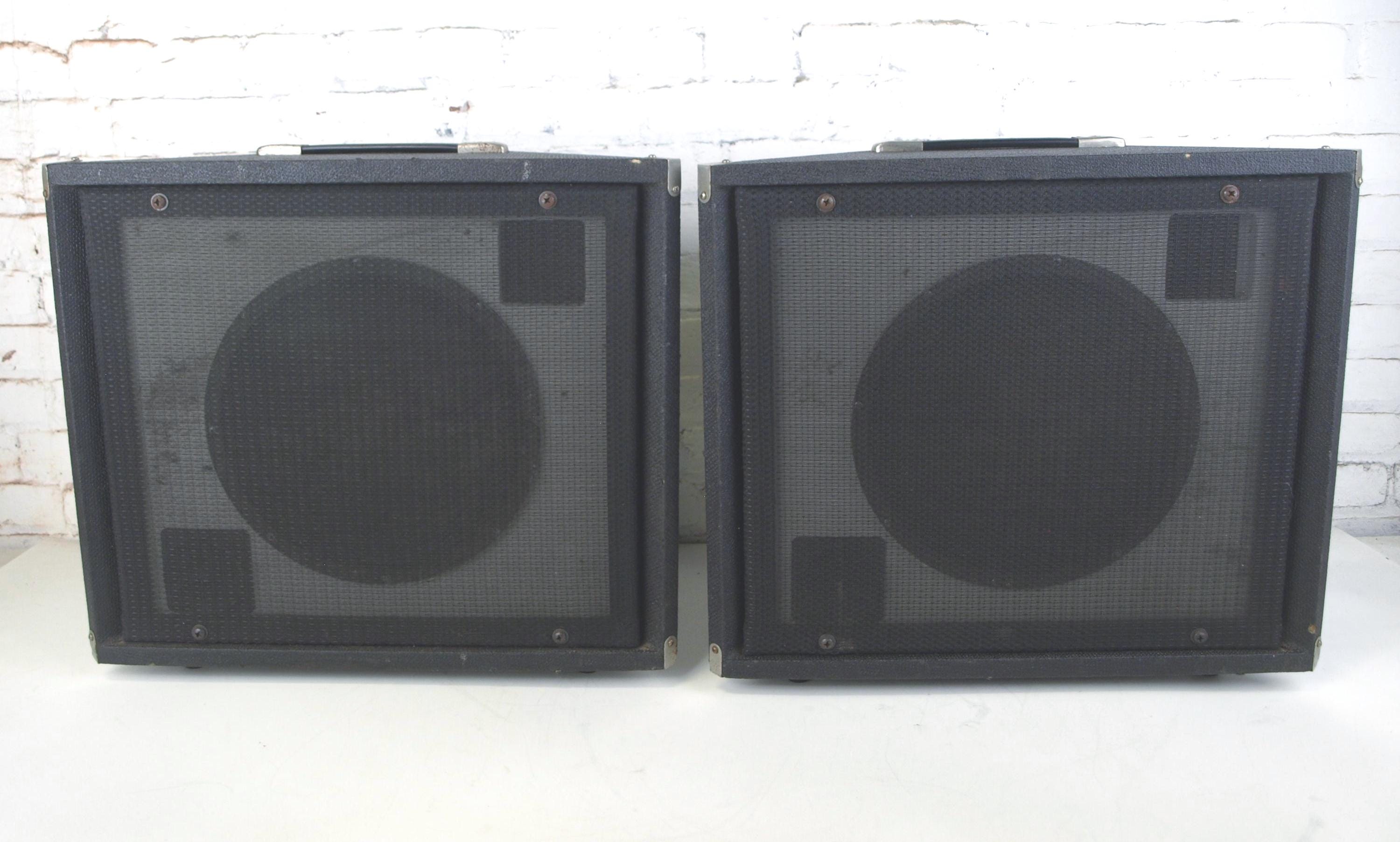 Sunn Alpha Monitor Wedge Cube Speakers With 16 Ohm System