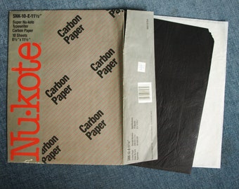 50 x  A4 Carbon Paper Sheets Typewriter Duplicate Hand Copy Black 