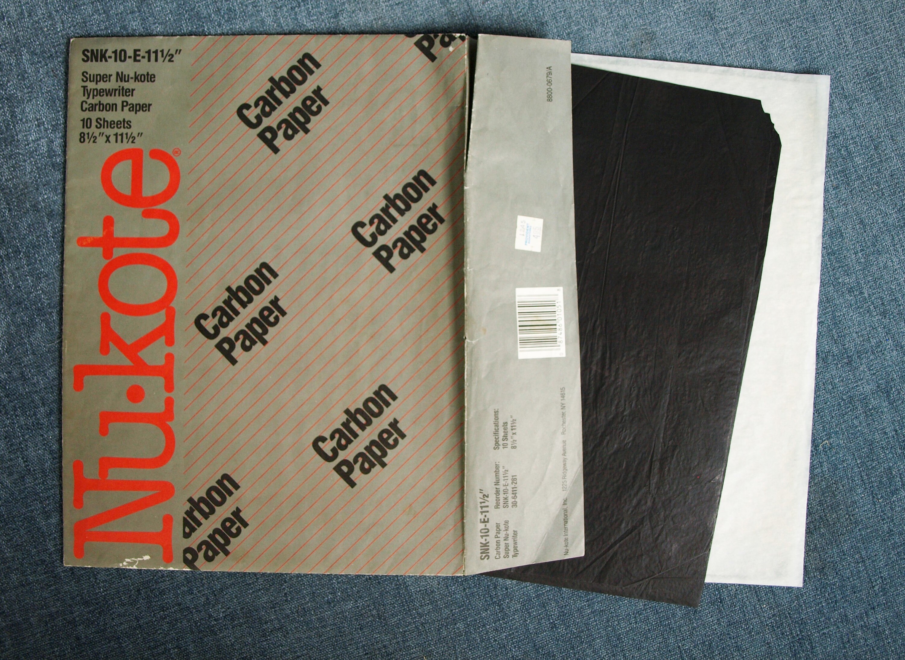 Vintage Super Nukote Typewriter Carbon Paper 10 Sheets at 8 Etsy UK