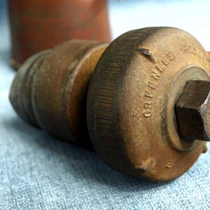 Vintage Greenlee No. 737 Knockout Punch Set for 1.5" & 2" Conduit with Leather Case in Good Condition image 2