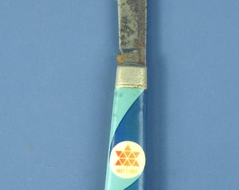 Vintage Richards Canadian Confederation Centennial Souvenir Folding Single Blade Pocket Knife c. 1967 | Made In Sheffield England