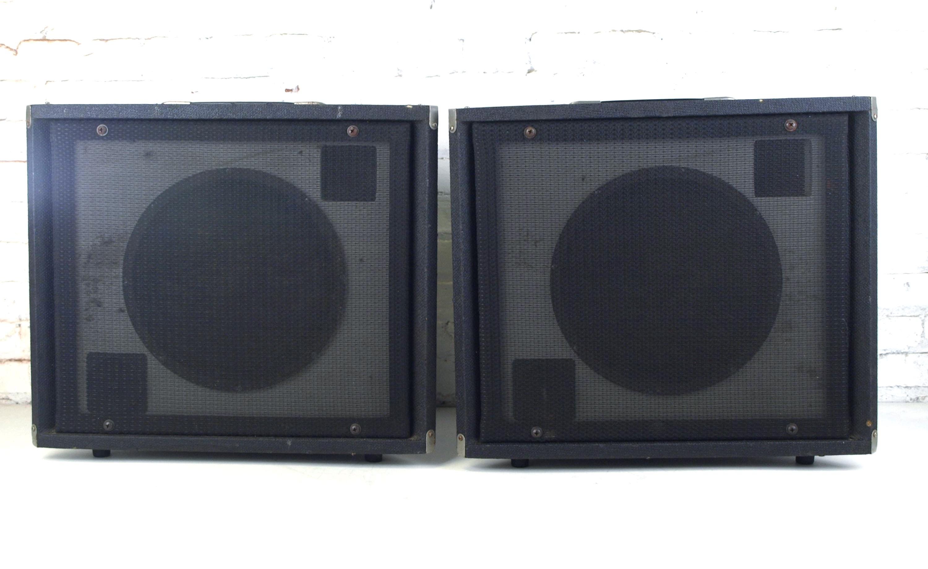 Sunn Alpha Monitor Wedge Cube Speakers With 16 Ohm System