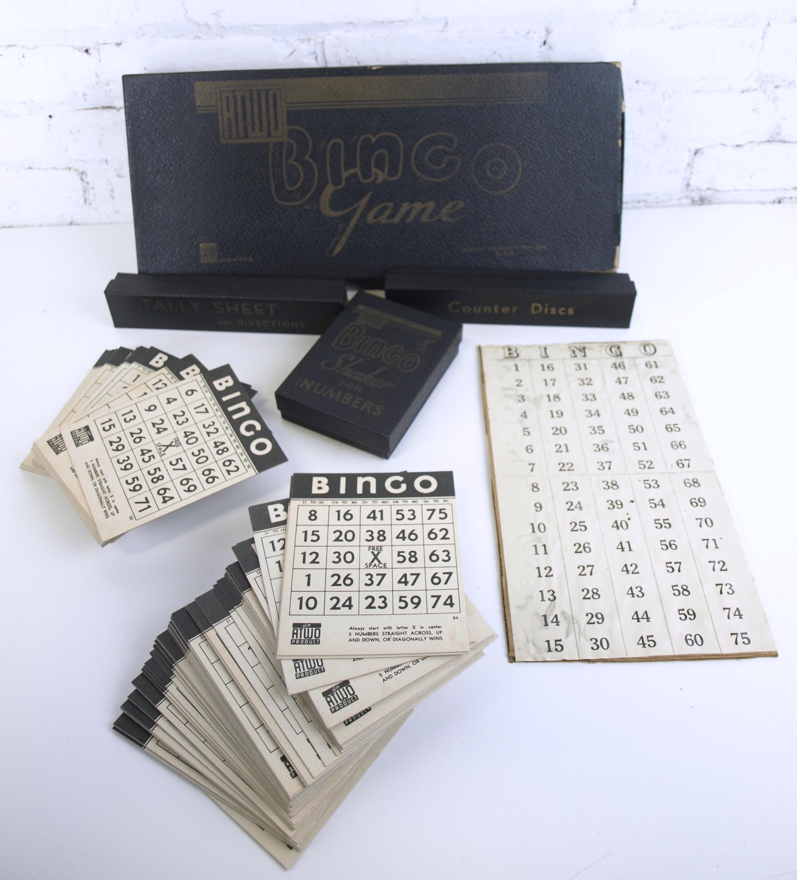 Antique bingo game - Etsy 日本