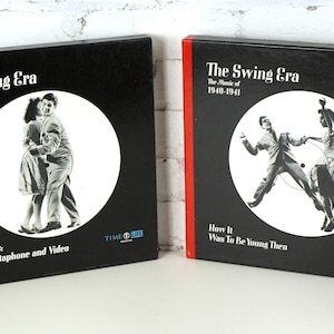 Vintage Boxed LP Sets, The Swing Era:  1936-1937 & 1940-1941 - 2 Boxed Sets Included - Time Life Records, circa 1970&#39;s - Good+ condition
