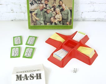 Vintage 1984 Golden Trivia Game: M*A*S*H Edition, Complete and in Original Box | Game condition, Good Plus; Box condition, Fair-plus