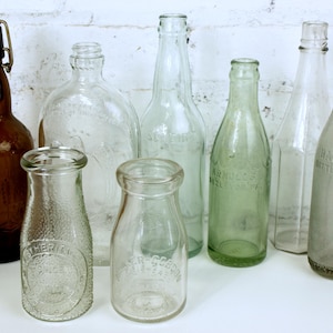 Antike / Vintage Glasflasche Lot - Walker Robinson Grolsch Lager Beer Heritage Company Scheidt Beer Hazleton Bottling Works - Great Cond