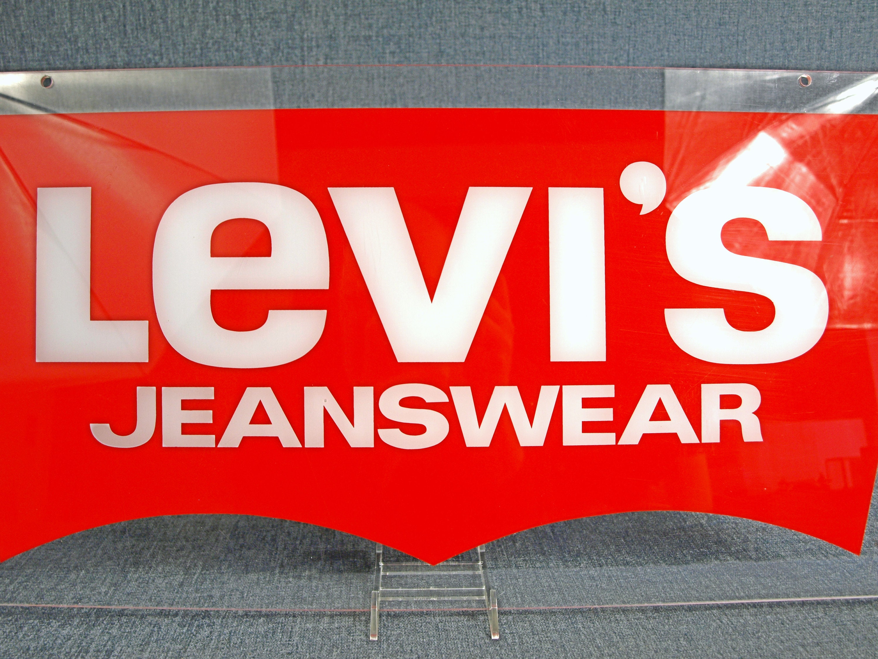 Vintage Levi's Jeans / Jeanswear Lucite / Plexiglass Store - Etsy Hong Kong