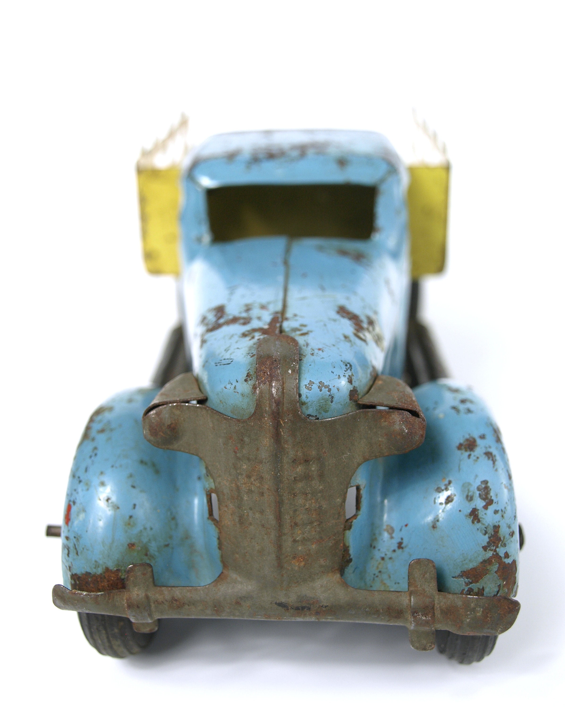 キングスベリー(Kingsbury ) COEトラックトイ RARE 1930's Kingsbury Toys Steel Flatbed Truck - Blue Cab W
