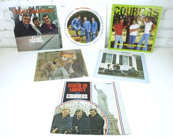 The Couriers Vintage LP Record Lot von 6: Komfort Stärke Glück, Besondere Menschen, Freiheitsstatue, Reminiscent, Sing Folk & God Spoke