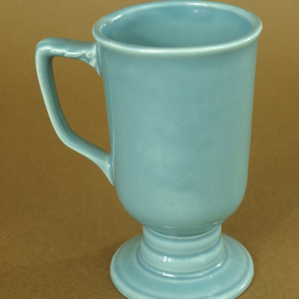 Vintage Homer Laughlin Fiesta Ware Turquoise Footed Mug Irish Coffee circa 1930's