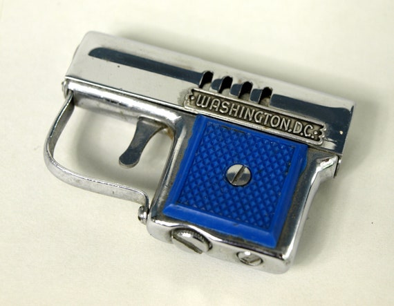 Vintage Corona Petrol Cigarette Lighter Washington DC Souvenir