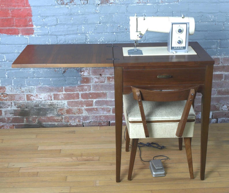 Vintage Kenmore Model 54 Automatic Zig-zag Sewing Machine With Cabinet ...