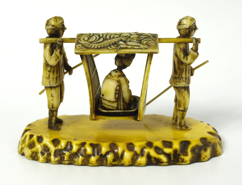 Vintage Japanese Celluloid Sculptural Figurine Geisha Etsy