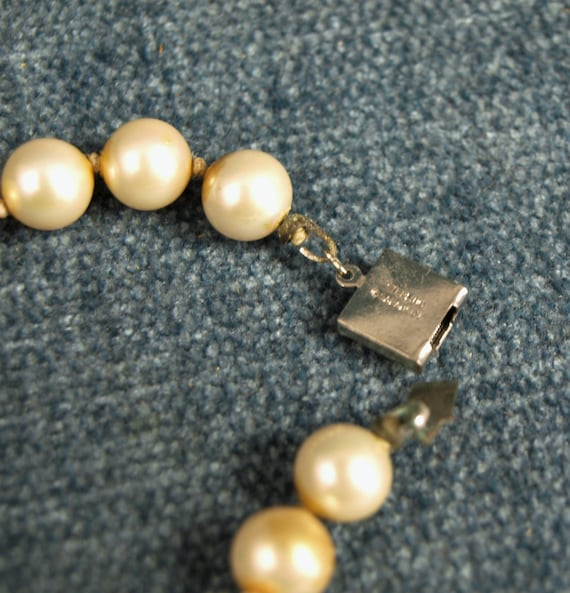 Vintage Sarah Coventry Faux Pearl Necklace with S… - image 3