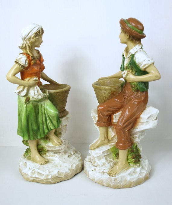 Vintage Universal Statuary Corp - Traditional Irish Youth Statues