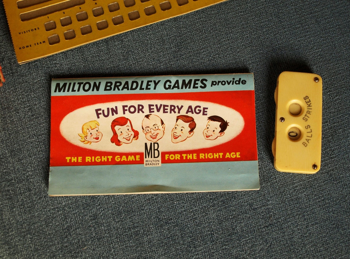 Vintage Celluloid Ball & Strike Counter and 1958 Baseball Etsy