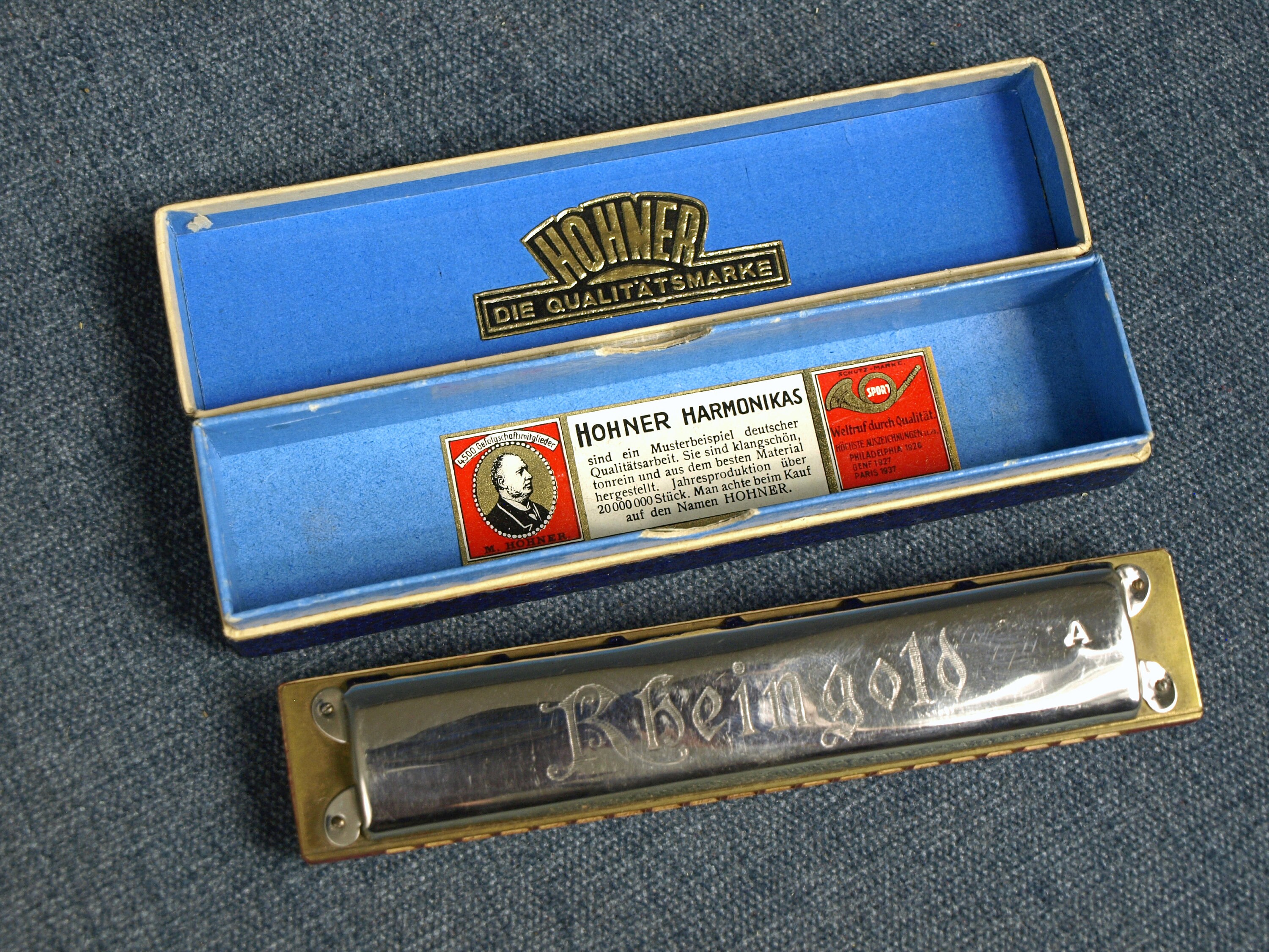 M.Hohner Rheingold ヴィンテージハーモニカ 箱付き M. HOHNER RHEINGOLD Chromatic C 1956 Original Box GOOD! | eBay