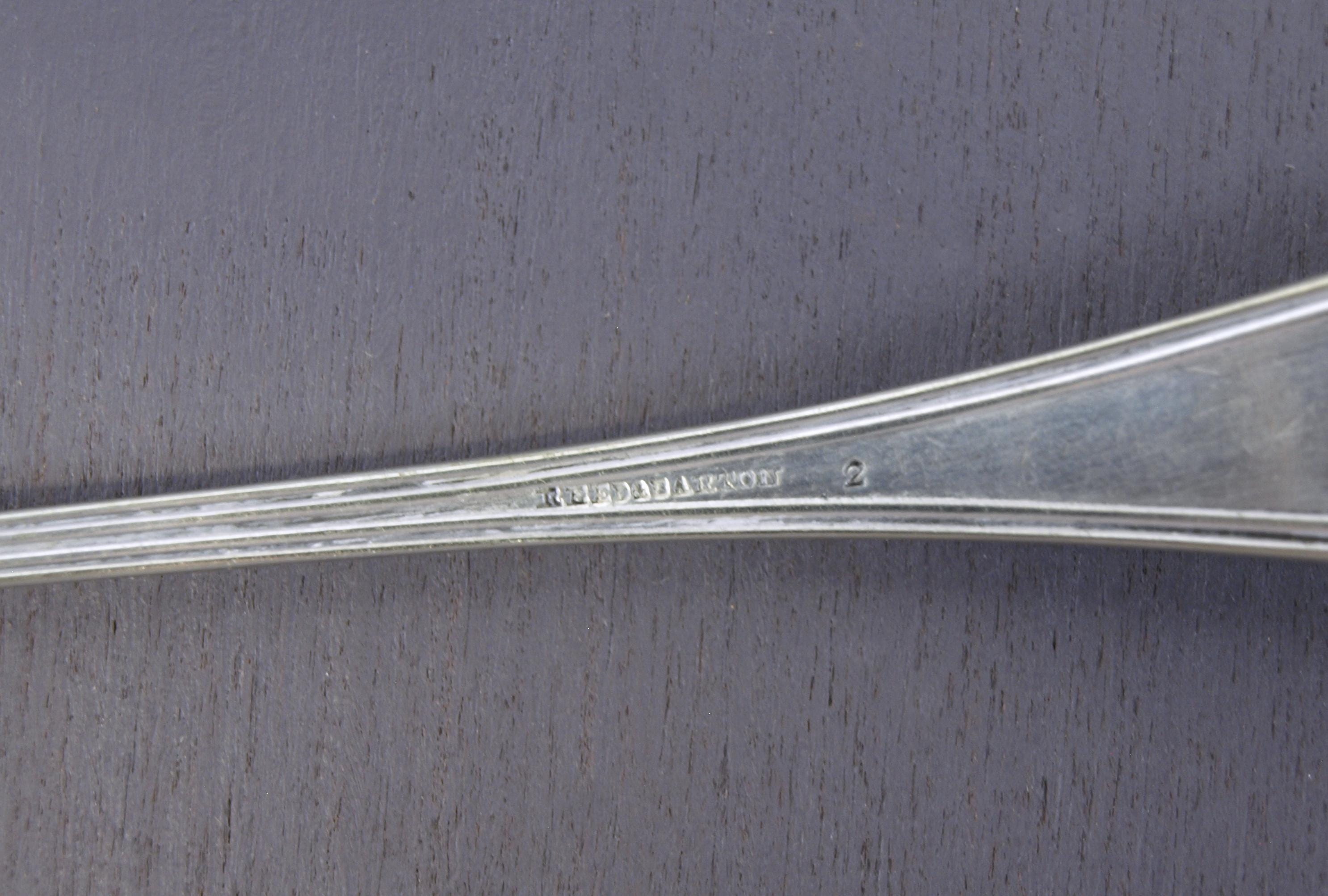 Antique 1880 Oval Thread Iced Tea Spoons Silver Plate by Reed & Barton ...