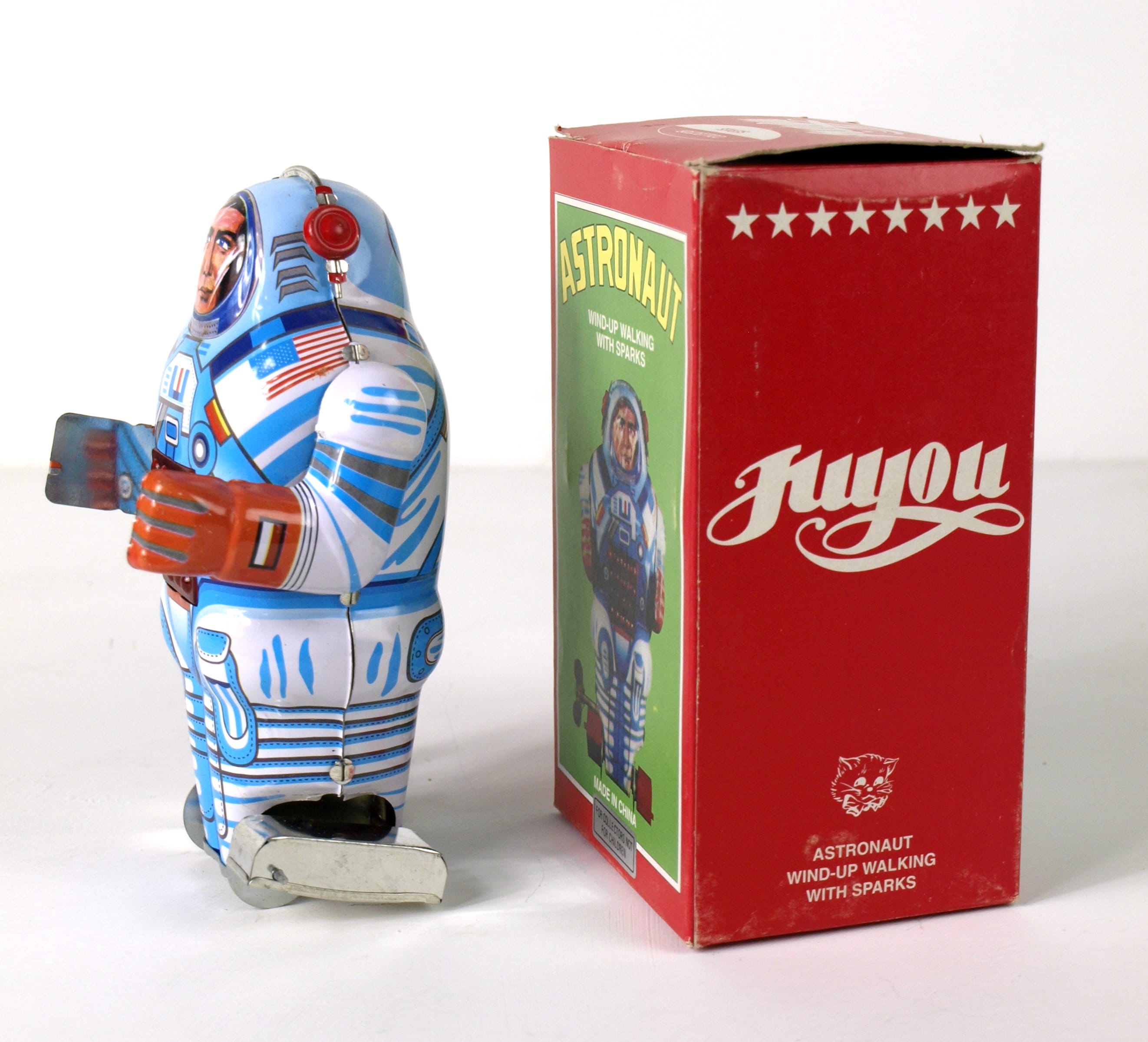 Wind-up Walking Astronaut W/ Sparks, Circa 1960s - Made in