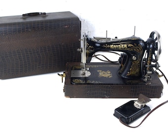 Antique Singer Sphinx Sewing Machine #27, circa 1929 w/ new