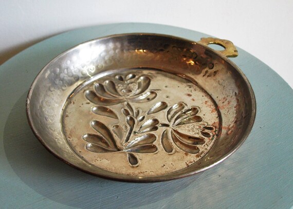 Small Decorative Embossed Copper And Tin Shortbread Pie Pan Etsy