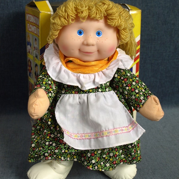 Blue Box Flower Kids Doll Etsy