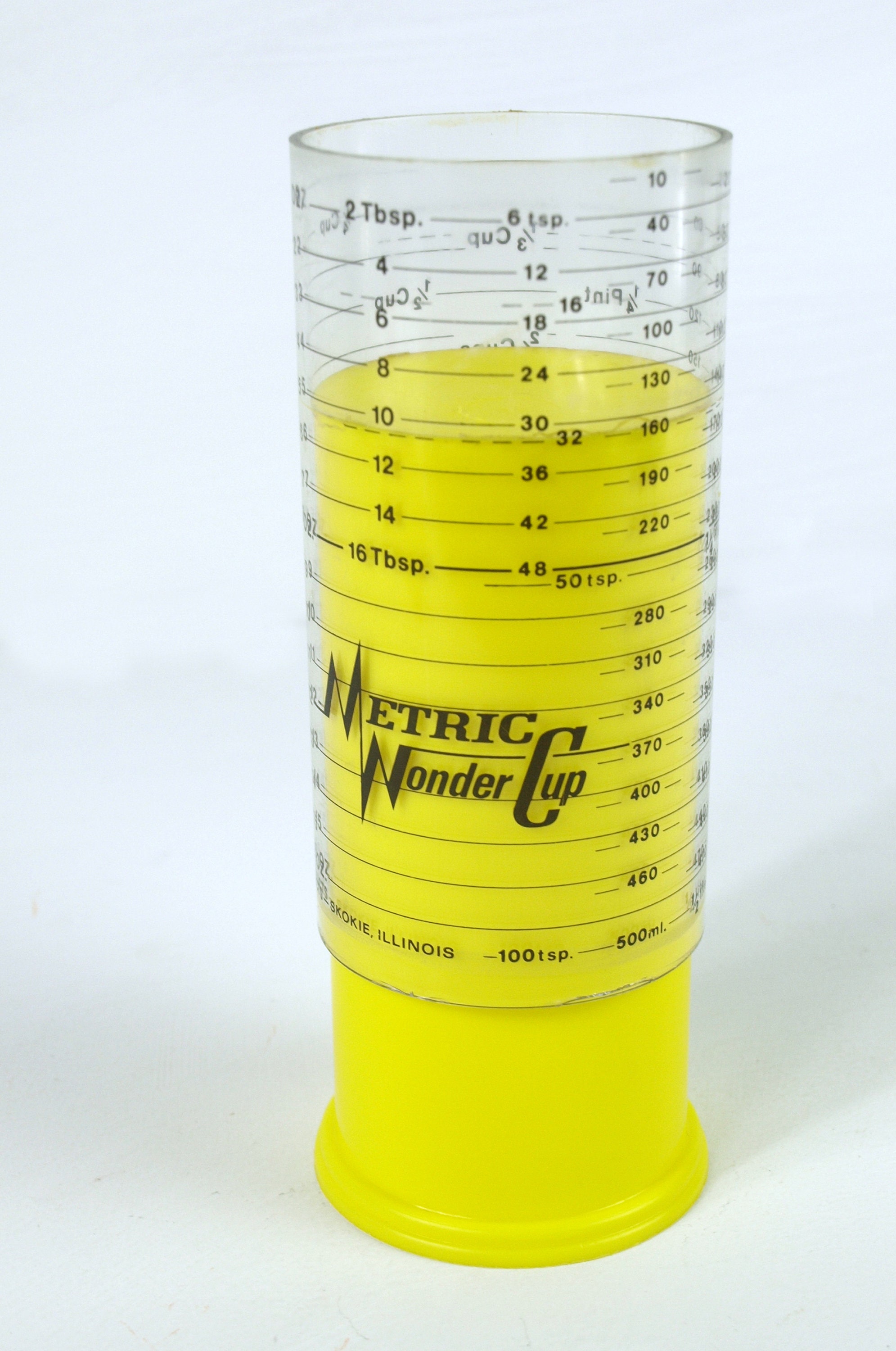 Metric Wonder Cup 2 Cup Wet/Dry Measuring Cup Yellow Milmour