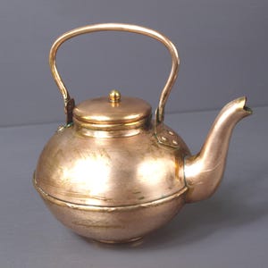 Vintage Gallo M. M. Solid Copper Personal Size Tea Kettle Made in Chile - 5" - Great Condition